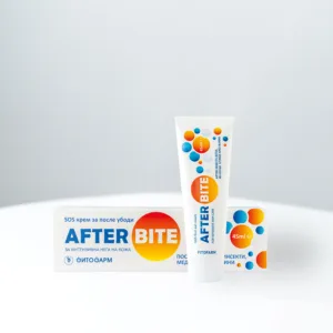 After Bite крем во туба, наменет за смирување на кожа по убоди од инсекти.