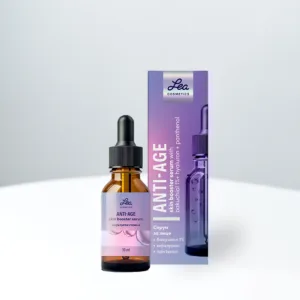 Lea Anti-Age skin booster серум со бакучиол, хијалурон и пантенол.