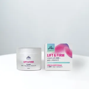 Lea Lift & Firm крем со Q10, гочи и витамин E.